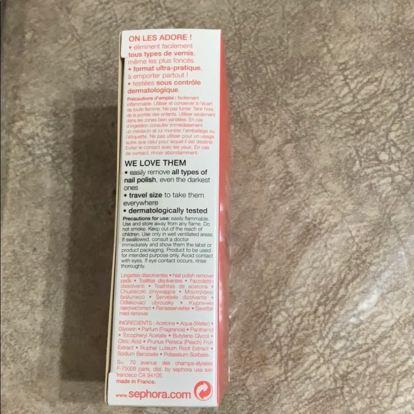 11 boxes Sephora Polish Remover Wipes - Picture 3 of 3